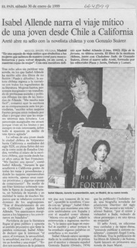 Isabel Allende narra el viaje mítico de una joven desde Chile a California.