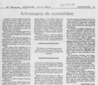 Aniversario de noviembre