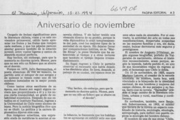 Aniversario de noviembre