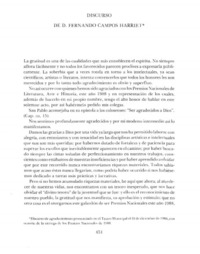 Discurso de D. Fernando Campos Harriet.