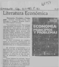 Literatura económica.  [artículo]