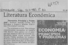 Literatura económica.  [artículo]