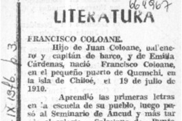 Francisco Coloane.
