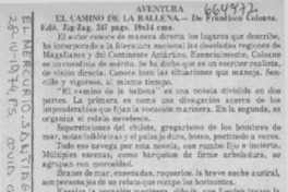 El Camino de la ballena.  [artículo]