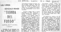 "Tierra del fuego"  [artículo] Gonzalo Drago.
