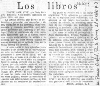 Canté, amé, viví  [artículo] Alberto Arraño.