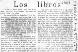 Canté, amé, viví  [artículo] Alberto Arraño.