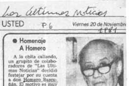 Homenaje a Homero.  [artículo]