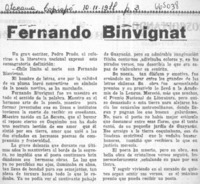 Fernando Binvignat.  [artículo]