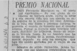 Premio Nacional  [artículo] Ramón Cuéllar G.