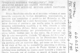 Pequeña historia magallánica".  [artículo]
