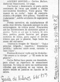 Áspero sonido.  [artículo]