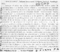 Poca cosa.  [artículo]