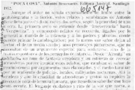 Poca cosa.  [artículo]