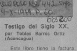 Testigo del siglo XX.  [artículo]