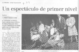 Un espectáculo de primer nivel