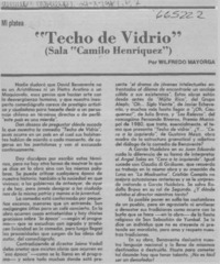 Techo de vidrio"  [artículo] Wilfredo Mayorga.
