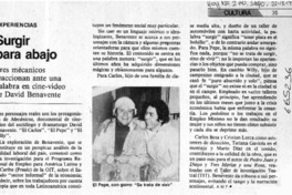 Surgir para abajo  [artículo] A. M. F.