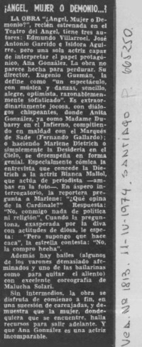 Angel, mujer o demonio...?  [artículo]