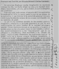 Proceso a una traición  [artículo] Alone.