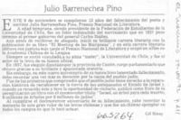 Julio Barrenechea Pino
