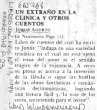 Un extraño en la clínica y otros cuentos.  [artículo]
