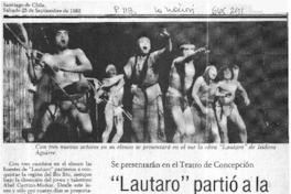 Lautaro" partío a la conquista del Bío bío.  [artículo]