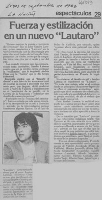 Fueza y estabilización en un nuevo "Lautaro"  [artículo]