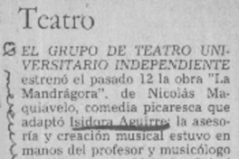 Teatro.  [artículo]