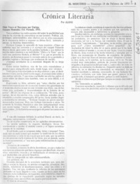 Crónica literaria