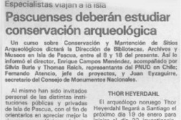 Pascuenses deberán estudiar conservación arqueológica.
