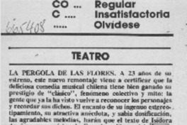 La Pergola de las flores  [artículo] Pedr Labra.