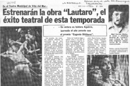 Estrenan la obra "Lautaro", el éxito teatral de esta temporada.  [artículo]