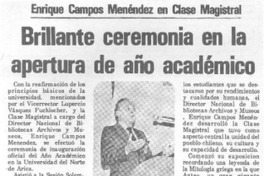 Brillante ceremonia en la apertura de año académico.