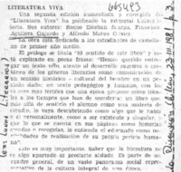 Literatura viva.  [artículo]