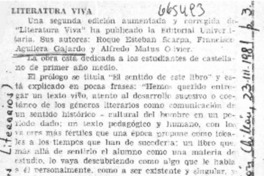 Literatura viva.  [artículo]