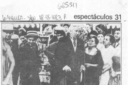 La Carmela revive su amor en TV 13.  [artículo]