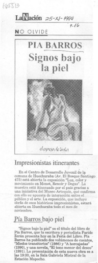 Signos bajo la piel.