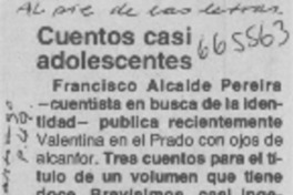Cuentos casi adolescentes.  [artículo]