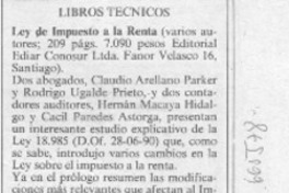 Ley de impuestos a la renta