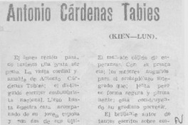 Antonio Cárdenas Tabies.