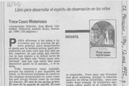 Trece casos misteriosos