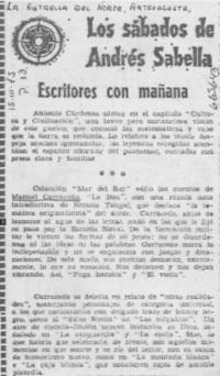 Escritores con mañana