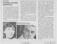 Cuentos, comedia, pantomima.