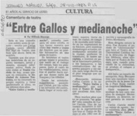 Entre gallos y medianoche"