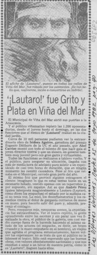 "¡Lautaro!" fué grito y plata en Viña del Mar.