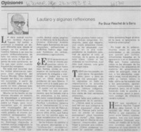 Lautaro y algunas reflexiones