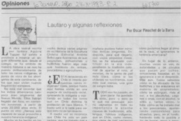 Lautaro y algunas reflexiones