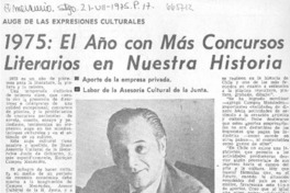 1975, el año con más concursos literarios en nuestra historia.
