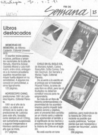 Libros destacados.